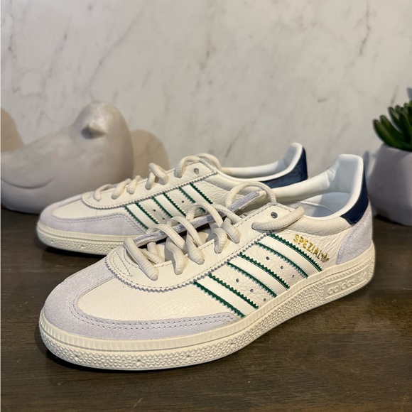 adidas Handball Spezial Core White / Green / Night Indigo - Picture 10 of 13